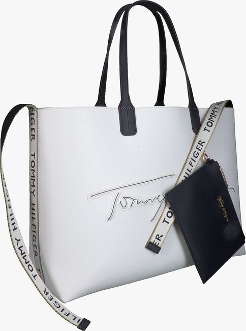Witte TOMMY HILFIGER Shopper ICONIC TOTE SIGNATURE - large