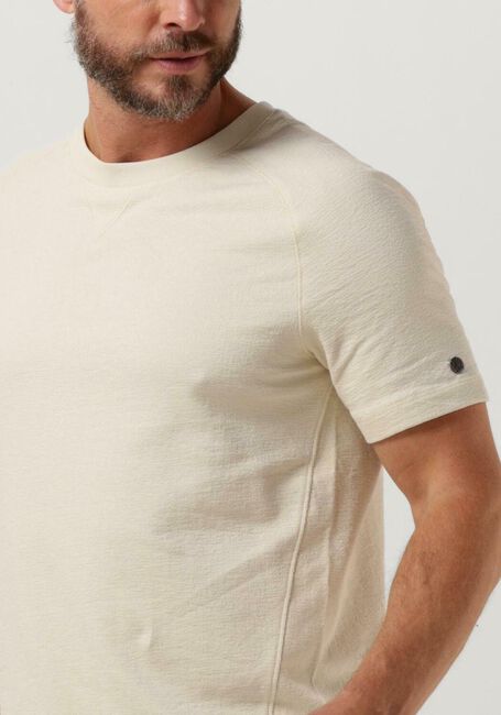 CAST IRON T-shirt R-NECK REGULAR FIT COTTON BOUCLE en beige - large