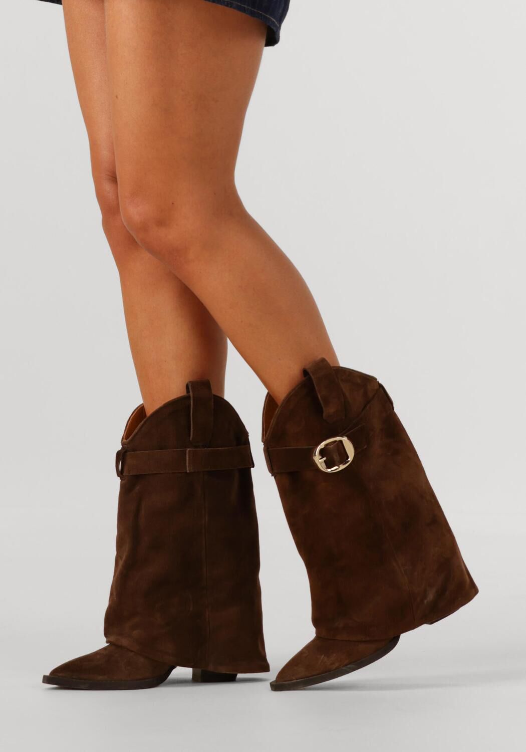 TORAL Bottes hautes FOLK en marron - large