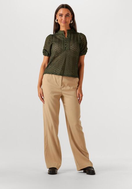 Donkergroene MINUS  JEVA HALF SLEEVE BLOUSE - large