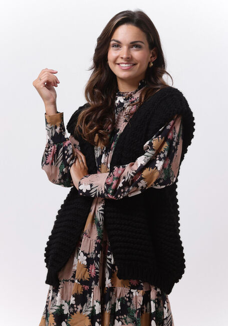 NOTRE-V Gilet KNIT GILET en noir - large
