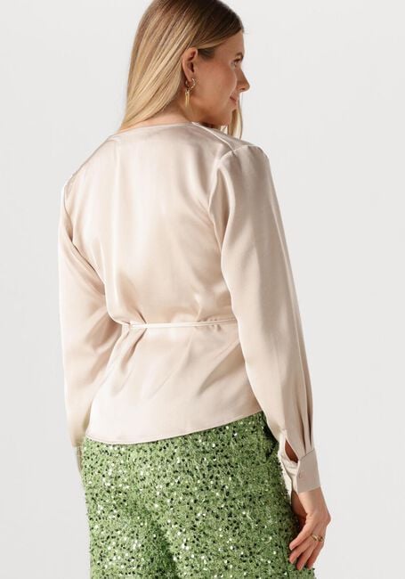 Beige NEO NOIR  CAPRINA HEAVY SATEEN BLOUSE - large