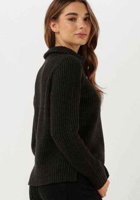 Zwarte CC HEART Trui AVERY ZIP KNIT SWEATER - large