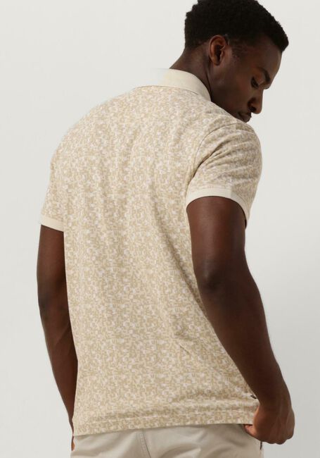 PME LEGEND Polo SHORT SLEEVE POLO FINE PIQUE ALL OVER PRINT en beige - large