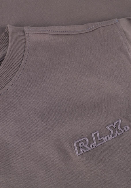 RELLIX T-shirt OVERSIZED T-SHIRT EMBROIDERY en marron - large