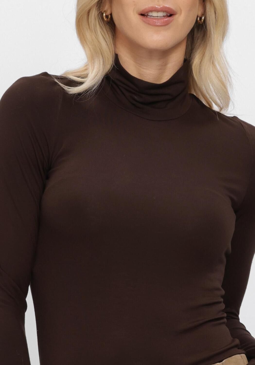Bruine WITHBLACK Trui WBLLENA LS TURTLENECK - large