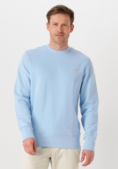 CALVIN KLEIN Pull CALVIN KLEIN LABEL CREW NECK Bleu clair - large