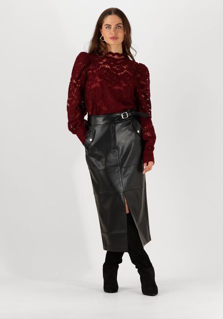 AAIKO Jupe midi VICKY PU 766 en noir - large