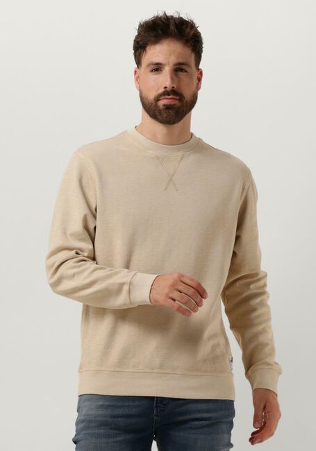 Beige SCOTCH & SODA Sweater GARMENT-DYED STRUCTURED SWEATSHIRT - large