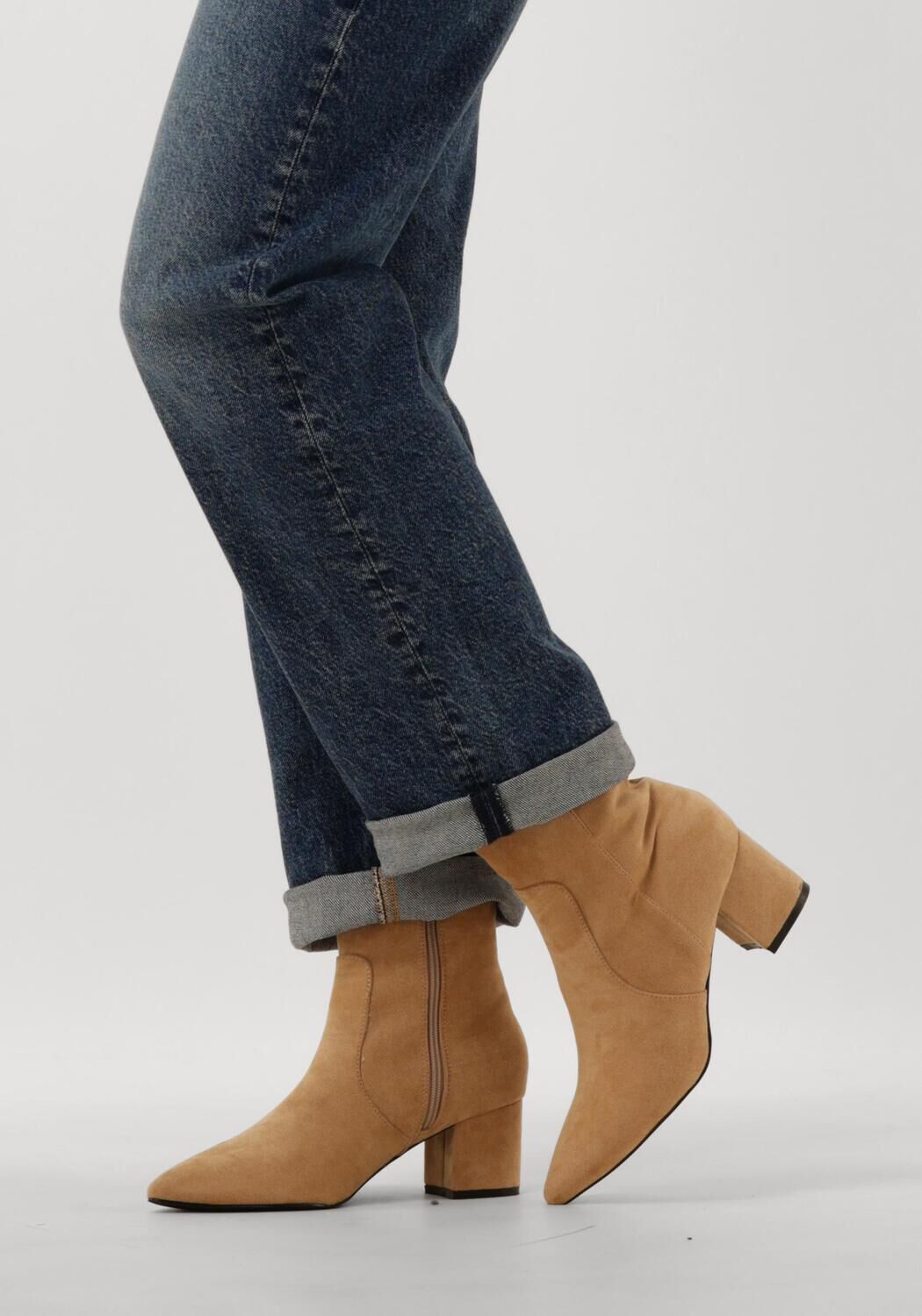 Beige OMODA Enkellaarsjes 0591 2 Omoda