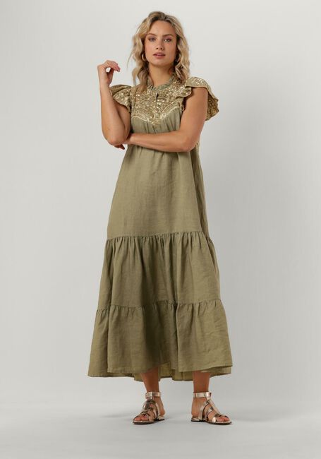 GREEK ARCHAIC KORI Robe maxi 230089 en vert - large