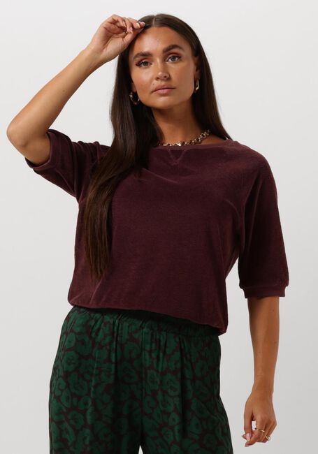 BY-BAR Haut NEVA SLUB TOP Bordeaux - large
