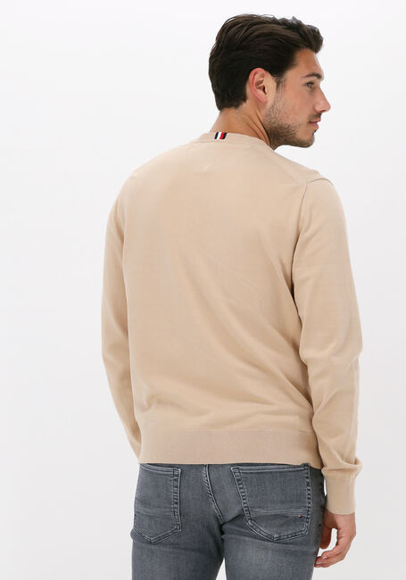 TOMMY HILFIGER Pull 1985 CREW NECK SWEATER en beige - large