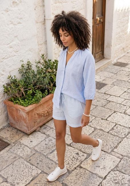 SELECTED WOMEN SLFCLEO-ALBERTA LINEN BLEND SHIRT Blouses Bleu clair - large