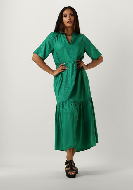Groene MY ESSENTIAL WARDROBE Midi jurk LINEMW LONG DRESS - large