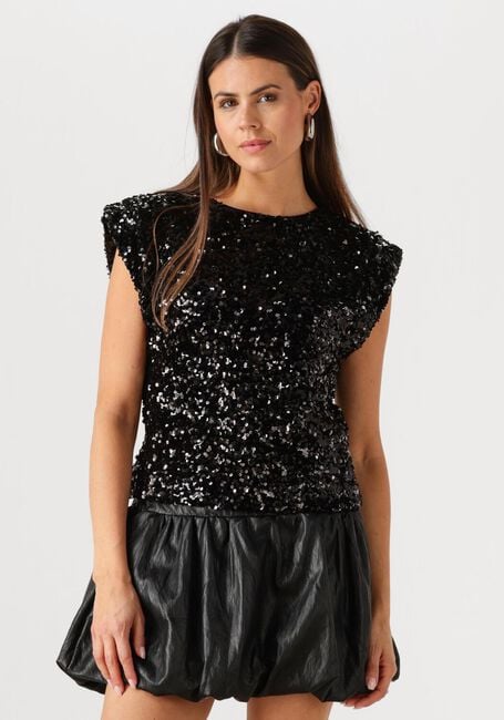 CO'COUTURE Haut ROSLYNCC SEQUIN TOP en noir - large