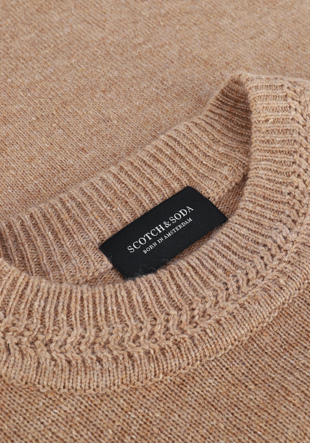 Beige SCOTCH & SODA Trui 164025 - SPECKLED WOOL-BLEND P - large