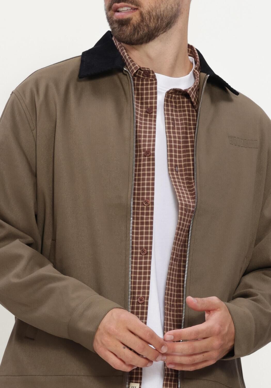 WOODBIRD Jack WBPON NICKLE WORK JACKET Kaki - large