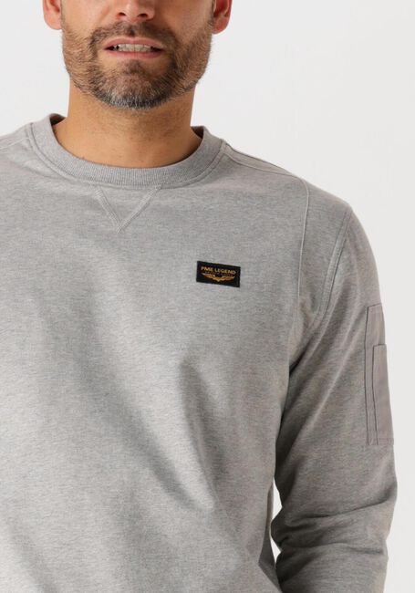Grijze PME LEGEND Sweater CREWNECK AIRSTRIP SWEAT - large