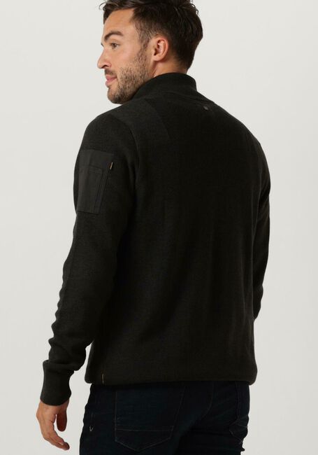 PME LEGEND Pull HALF ZIP COLLAR COTTON KNIT en gris - large