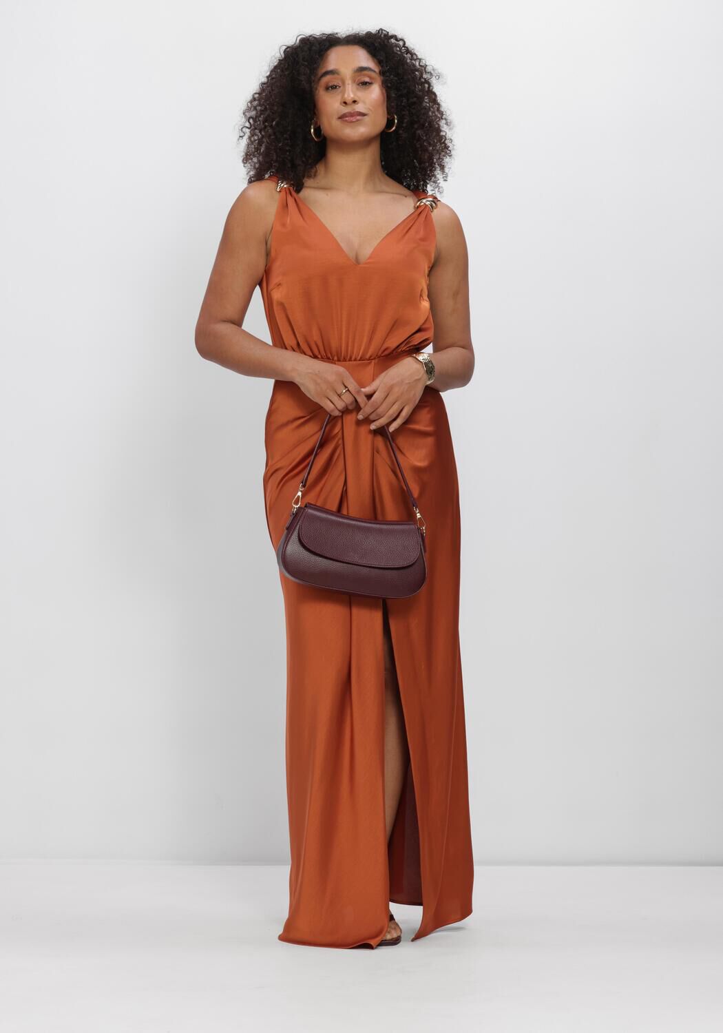 DANTE6 DANTE6-MARCIA SATIN MAXI DRESS Robes en orange - large