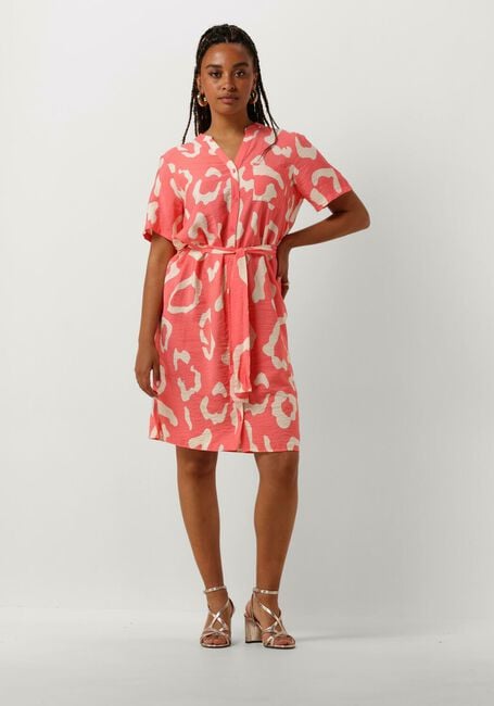 Oranje OBJECT Mini jurk OBJJACIRA S/S SHIRT DRESS NOOS - large