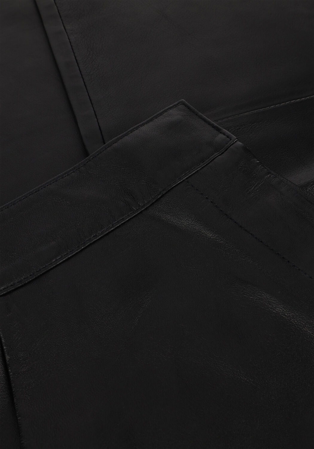 Y.A.S. Pantalon YASLINE HMW LEATHER PANT en noir - large