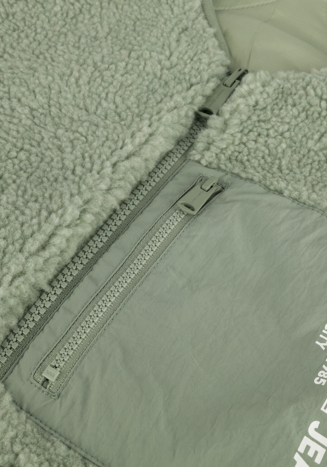 Groene TOMMY JEANS Bodywarmer TJW REVERSIBLE SHERPA VEST - large