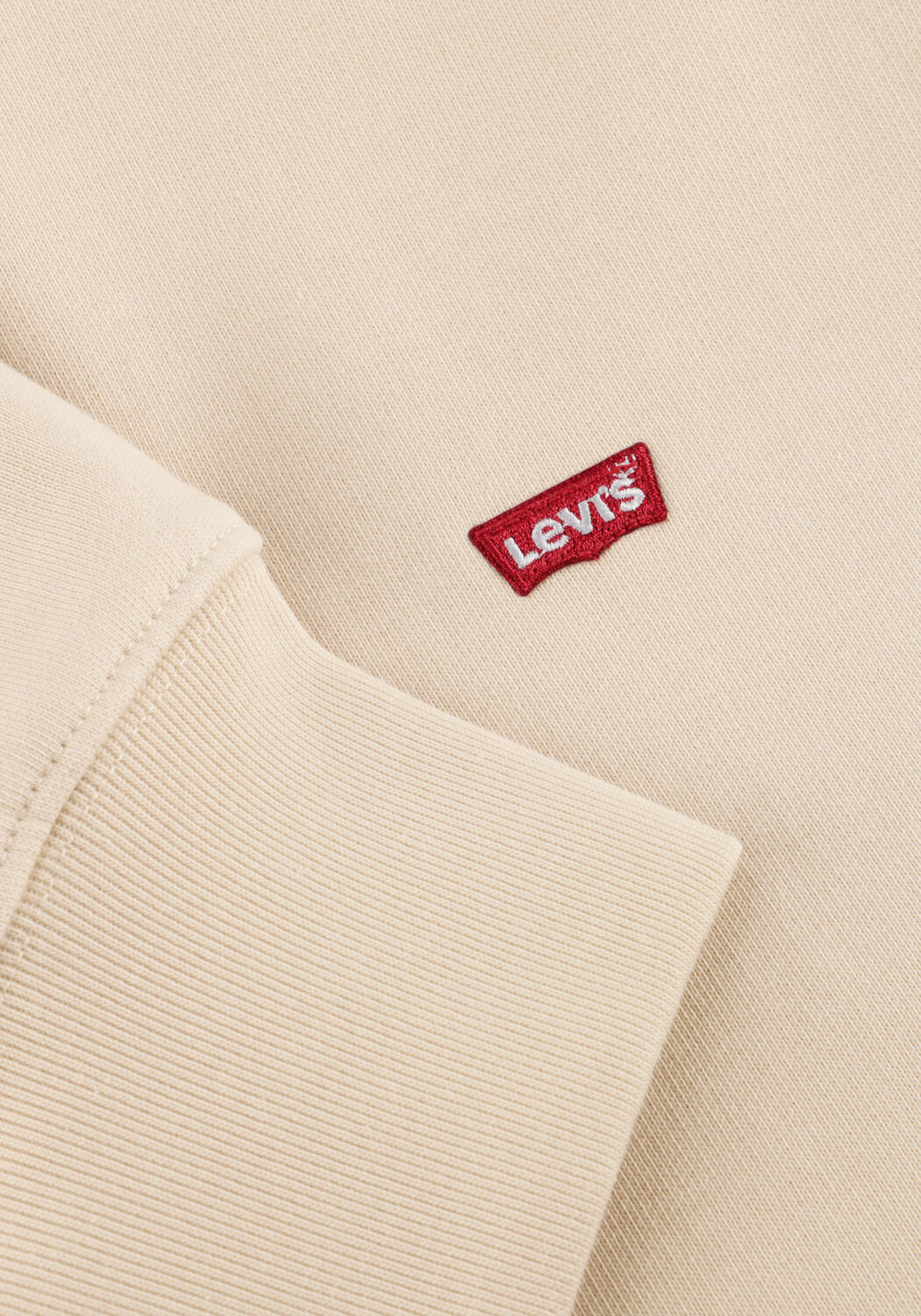 LEVI'S Pull ORIGINAL HM 1/4 ZIP en beige - large