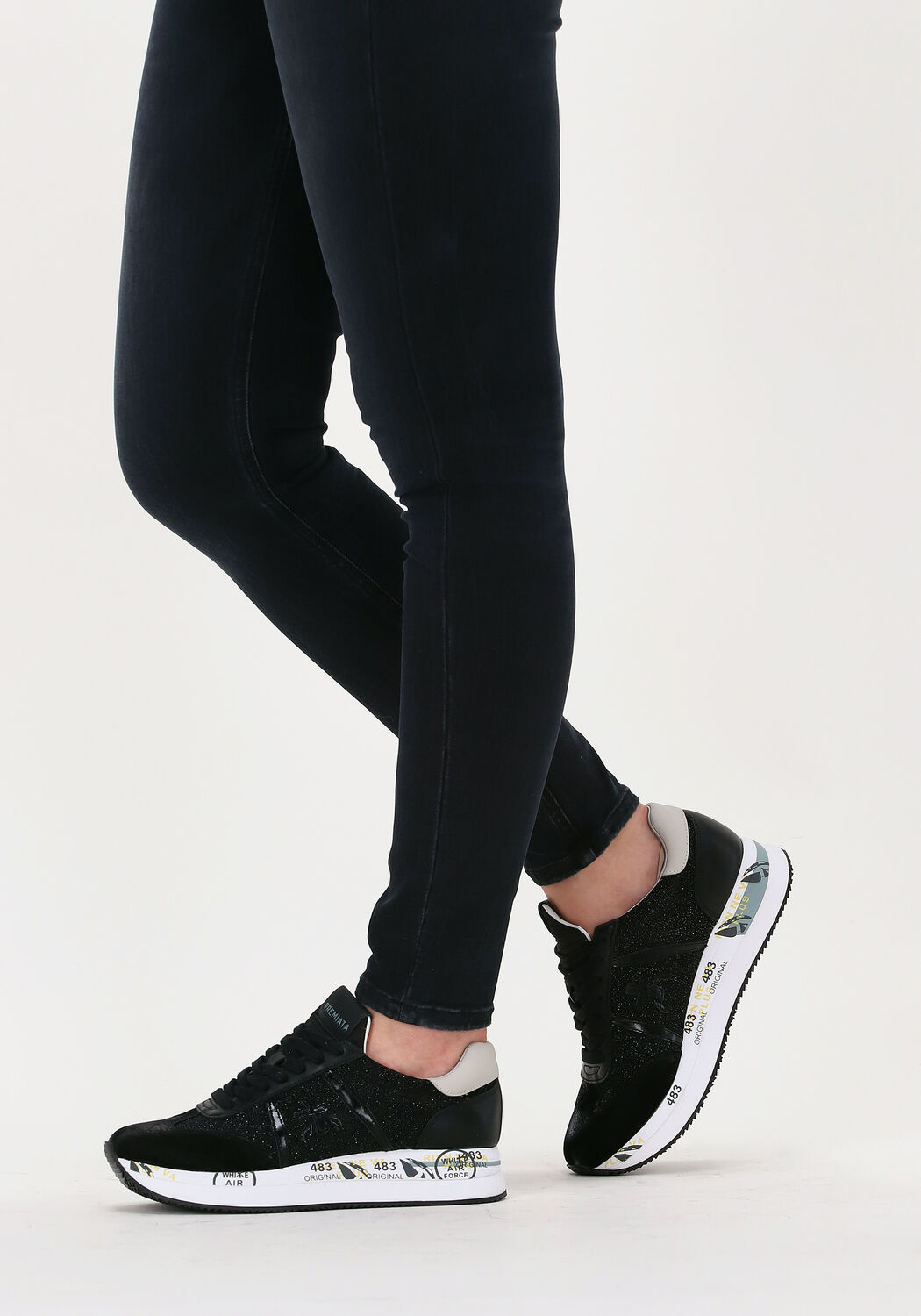 PREMIATA Baskets basses CONNY en noir - large