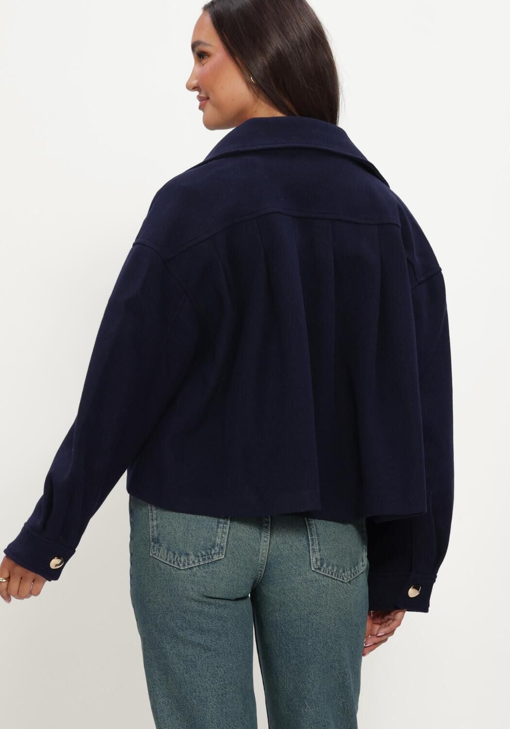 Donkerblauwe AMAYA AMSTERDAM Jack BLOOM JACKET - large