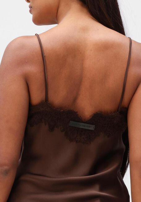 HAUTE L'AMITI&Eacute; NAOMI ASYM LINGERIE TOP Hauts & T-shirts en marron - large