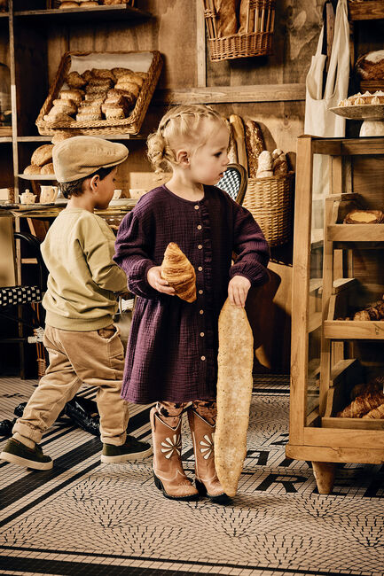 Paarse Z8 Mini jurk LONNE Paarse Z8 Mini jurk LONNE - large