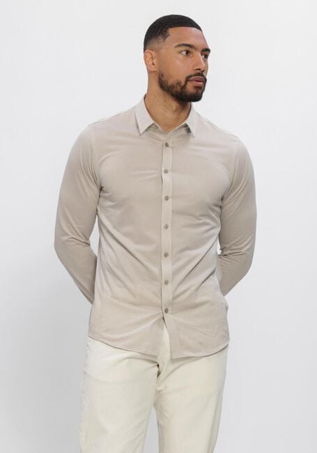 Beige CAST IRON Casual overhemd CF TECH FINE JERSEY - large