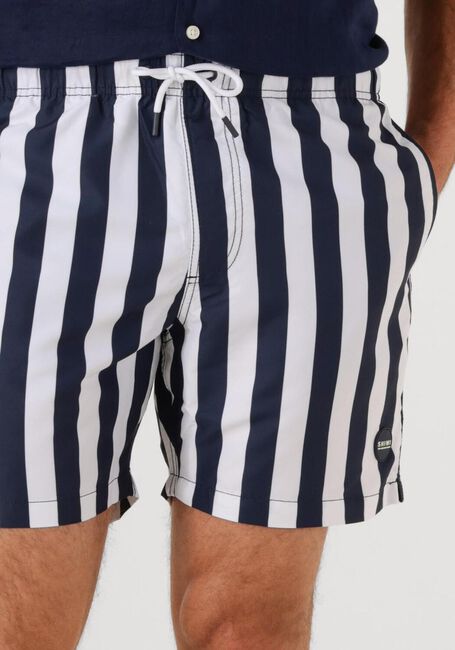 Blauwe SHIWI Zwembroeken MEN SWIMSHORT BROAD STRIPE - large