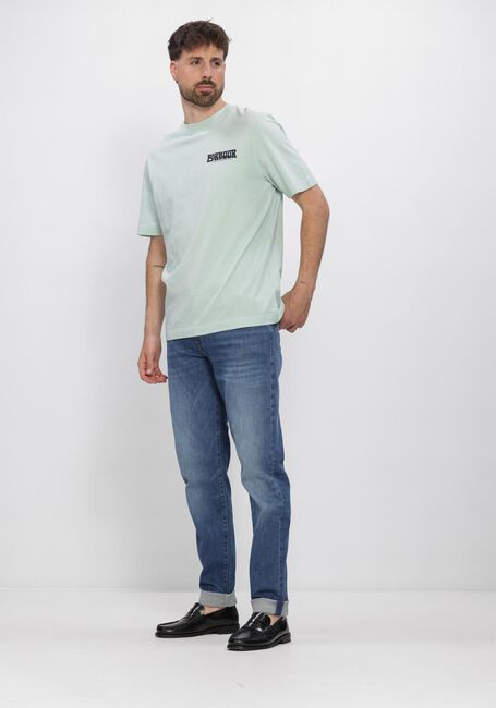 BARBOUR T-shirt FROME RELAXED GRAPHIC Bleu clair - large