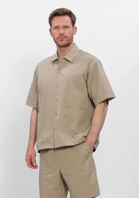Khaki WOODBIRD Casual overhemd WBWANG SHIKO SHIRT - large