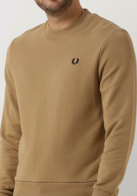 FRED PERRY Pull CREW NECK SWEATSHIRT en camel - large