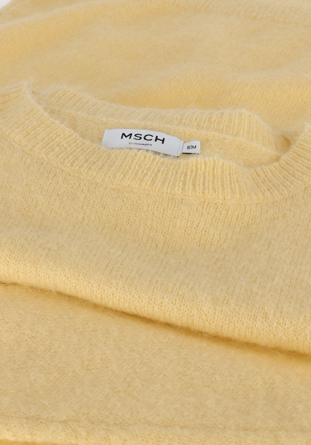 MSCH COPENHAGEN Pull FEMME MOHAIR O PULLOVER en jaune - large