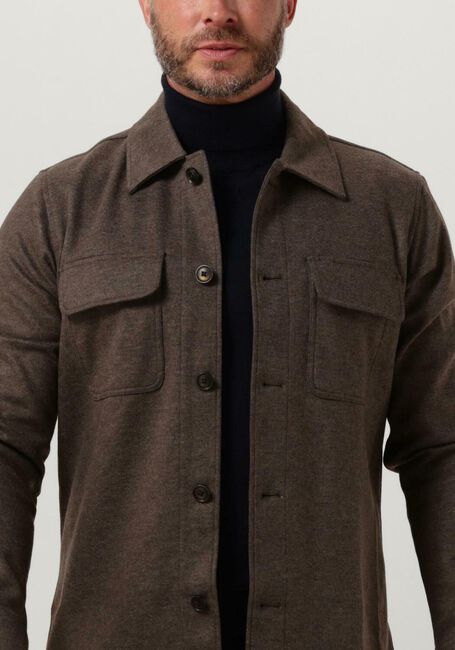 Bruine PROFUOMO Overshirt OVERSHIRT KNITTED - large