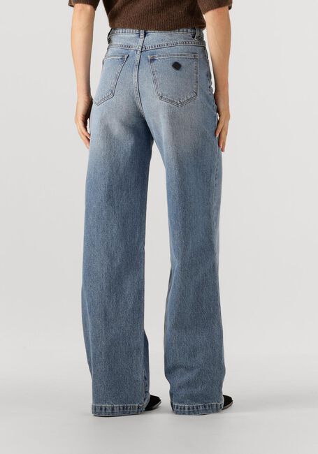 Lichtblauwe ABRAND JEANS Wide jeans HIGH WIDE PALOMA TALL - large