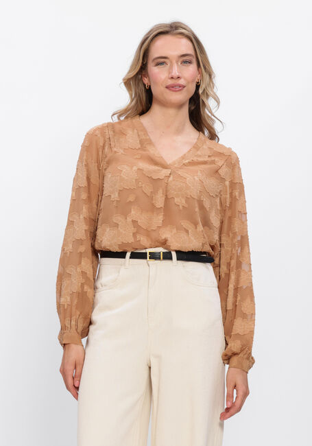 AAIKO ALANA CHIFFON PES 509 Hauts & T-shirts en marron - large