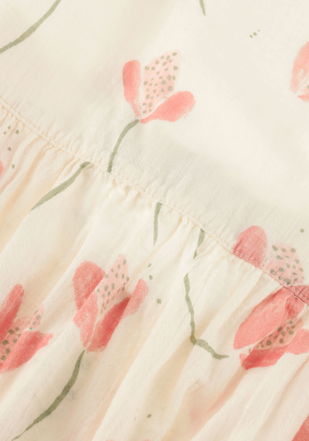 PLAY UP Mini robe PRINTED WOVEN DRESS &Eacute;cru - large