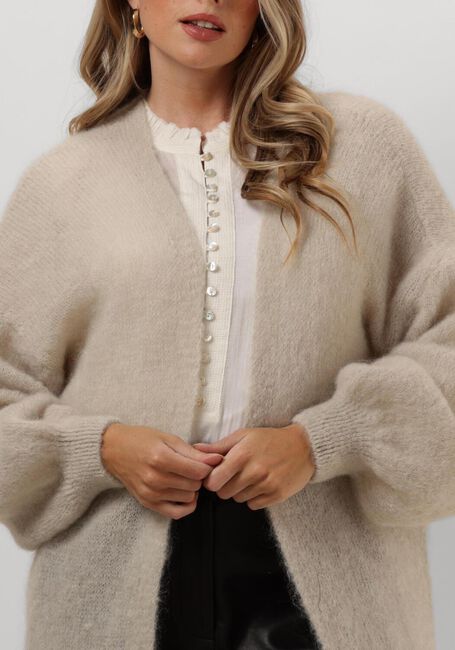 AMERICAN DREAMS Gilet LEE MIDI CARDIGAN en beige - large