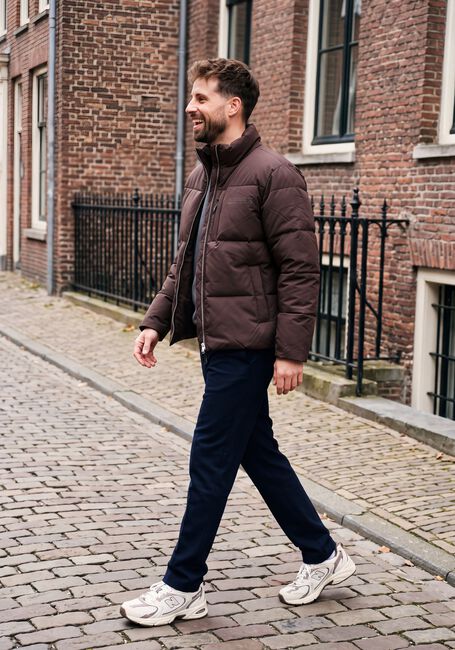 WOODBIRD Veste matelass&eacute; WBDAPPER PUFF JACKET en marron - large
