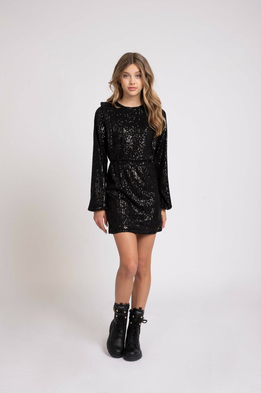 zwarte nik nik mini jurk penelope dress