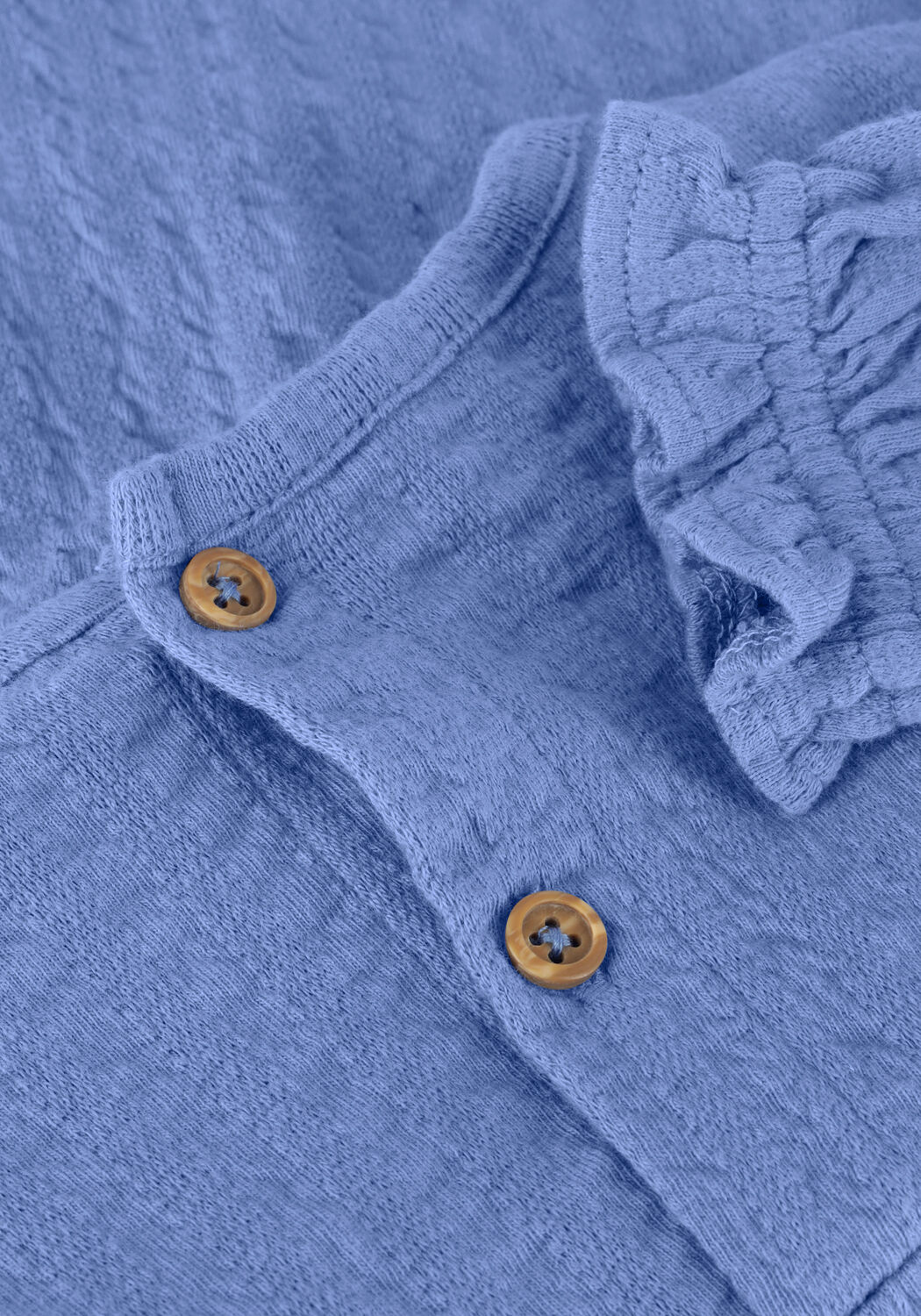 Blauwe DAILY7  T-SHIRT LONGSLEEVE FANCY TAPE - large