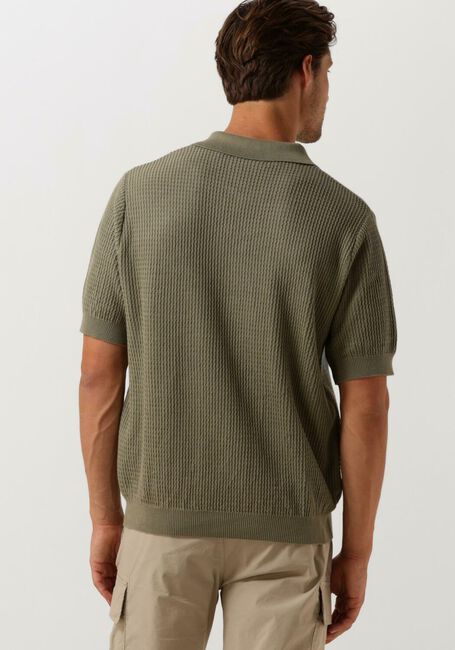 FORÉT Polo MOMENT HALF ZIP KNIT en vert - large