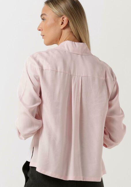 VANILIA SILKY CROPPED SHIRT Blouses Rose clair - large