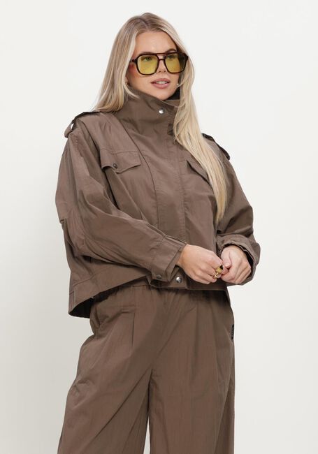 CO'COUTURE Jack ALINACC DOUBLE FUNNEL NECK JACKET en marron - large